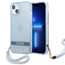 Guess GUHCP13MHTSGSB iPhone 13 6.1 &quot;kék keménytok áttetsző Stap tok és táska