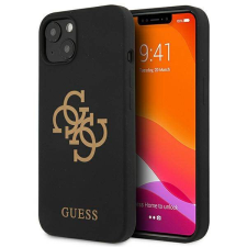 Guess GUHCP13MLS4GGBK iPhone 13 6,1" fekete szilikon 4G Logo keménytok tok és táska