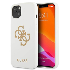 Guess GUHCP13SLS4GGWH iPhone 13 mini 5,4" fehér szilikon 4G logó keménytok tok és táska