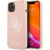Guess GUHCP13SLS4GWPI iPhone 13 Mini 5,4" Rózsaszín Szilikon 4G Logó Keménytok (3666339024314)