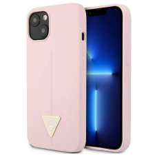 Guess GUHCP13SSLTGU iPhone 13 mini 5,4" lila szilikon keménytok háromszög logóval tok és táska