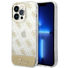 Guess GUHCP14LHG4MHG iPhone 14 Pro 6,1" arany 4G Pattern Script keménytok tok és táska