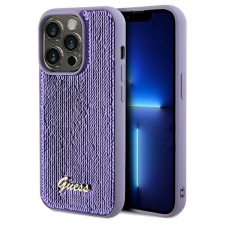 Guess GUHCP14LPSFDGSU iPhone 14 Pro 6.1" lila keménytok Sequin Script fémtok tok és táska