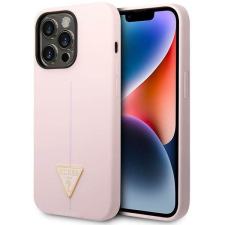 Guess GUHCP14LSLTGU iPhone 14 Pro 6,1&quot; lila szilikon keménytok háromszög logóval tok és táska