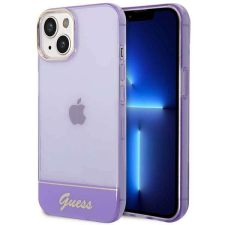 Guess GUHCP14SHGCOU iPhone 14 / 15 / 13 6.1" lila keménytok áttetsző tok és táska
