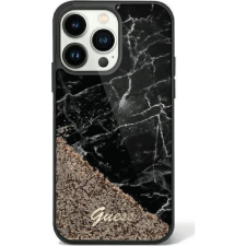 Guess GUHCP14SLCSGSGK Liquid Glitter Marble Tok iPhone 13 / 14 / 15 - Fekete (GUE2458) tok és táska
