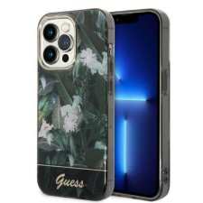 Guess GUHCP14XHGGJGHA iPhone 14 Pro Max 6,7" zöld Jungle Collection keménytok tok és táska