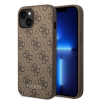 Guess GUHCP15MG4GFBR iPhone 15 Plus 6.7" barna keménytok 4G fém arany logóval