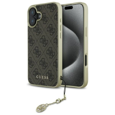 Guess GUHCP16MGF4GBR 4G Charms Collection keménytok iPhone 16 Plus - barna tok és táska