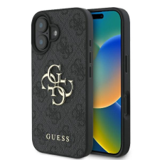 Guess GUHCP16S4GMGGR 4G Big Logo keménytok iPhone 16 - fekete tok és táska