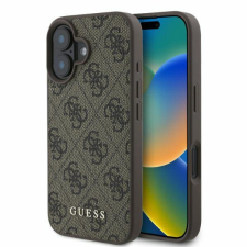 Guess GUHCP16SG4GFBR 4G Classic keménytok iPhone 16 - barna tok és táska