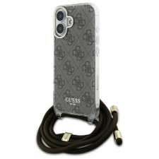 Guess GUHCP16SHC4SEW Crossbody Cord 4G Print keménytok iPhone 16 - barna tok és táska