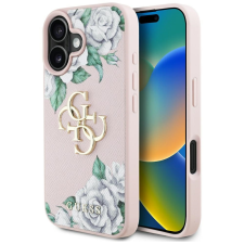Guess GUHCP16SPGROP4MP Grained Roses Big 4G Logo tok iPhone 16 - rózsaszín tok és táska