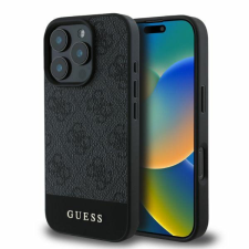 Guess GUHCP16XG4GLGR 4G Bottom Stripe keménytok iPhone 16 Pro Max - szürke tok és táska