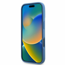 Guess GUHCP16XP4TDPB PU Leather 4G Triangle Strass tok iPhone 16 Pro Max - kék tok és táska