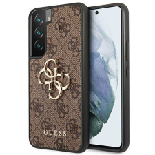 Guess GUHCS22S4GMGBR S901 S22 barna 4G nagy fém logós keménytok tok és táska