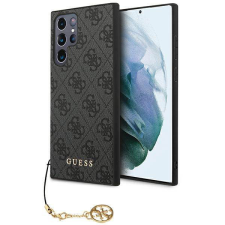 Guess GUHCS23LGF4GGR S23 Ultra S918 szürke 4G Charms Collection keménytok tok és táska
