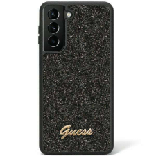 Guess GUHCS23LHGGSHK S23 Ultra S918 fekete Glitter Script keménytok tok és táska