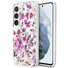 Guess GUHCS23MHCFWST Samsung Galaxy S23+ S916 fehér keménytok virág kollekció tok és táska