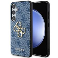 Guess GUHCS24M4GMGBL S24+ S926 kék keménytok 4G nagy fém logó tok és táska