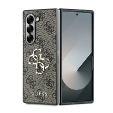 Guess GUHCZFD64GMGBR Leather 4G Metal Logo tok Samsung Galaxy Z Fold6 F956 - barna tok és táska