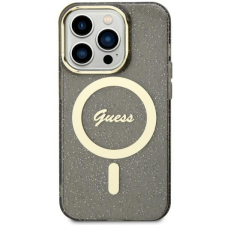 Guess GUHMN61HCMCGK iPhone 11 / Xr 6.1" fekete keménytok Glitter Gold MagSafe tok és táska