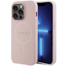 Guess GUHMP13LPSAHMCP tok iPhone 13 Pro / 13 készülékhez - rózsaszín Saffiano MagSafe tok és táska