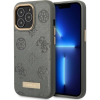 Guess GUHMP13XSAPSTG iPhone 13 Pro Max 6,7" Szürke Peony Logo Plate Magsafe Keménytok (GUE002535)