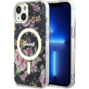 Guess GUHMP14MHCFWSK iPhone 14 Plus / 15 Plus 6,7" Fekete Keménytok Flower Magsafe (GUHMP14MHCFWSK)