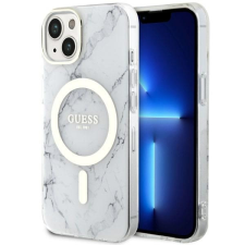 Guess GUHMP14MPCUMAH iPhone 14 Plus 6.7&quot; fehér keménytok Márvány MagSafe tok és táska