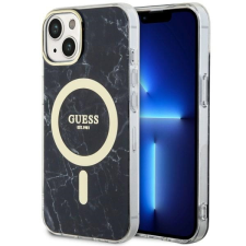 Guess GUHMP14SPCUMAK iPhone 14 6.1" fekete keménytok Marble MagSafe tok és táska