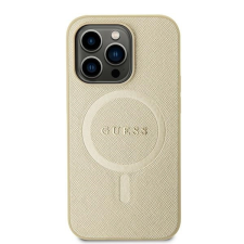Guess GUHMP15MPSAHMCB iPhone 15 Plus 6.7" arany keménytok Saffiano MagSafe Saffiano tok és táska