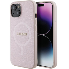 Guess GUHMP15MPSAHMCP iPhone 15 Plus 6.7&quot; rózsaszín keménytok Saffiano MagSafe tok és táska