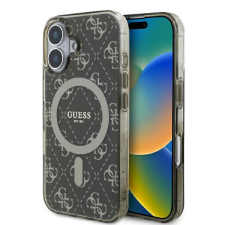 Guess GUHMP16MH4DTEW IML 4G Background MagSafe keménytok iPhone 16 Plus - barna tok és táska