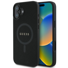 Guess GUHMP16MPSAHMCK Saffiano Classic Logo MagSafe keménytok iPhone 16 Plus - fekete tok és táska