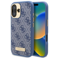 Guess GUHMP16MU4GPRB 4G Logo Plate MagSafe keménytok iPhone 16 Plus - kék tok és táska