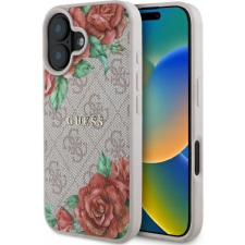 Guess GUHMP16SP4ROPEMCP 4G Flowers Print Magsafe-Kompatibilis Tok iPhone 16 - Rózsaszín (3666339350543) tok és táska