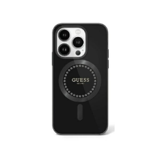 Guess GUHMP16XPFTDTEK IML Rhinestones MagSafe keménytok iPhone 16 Pro Max - fekete tok és táska
