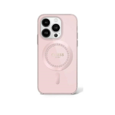 Guess GUHMP16XPFTDTEP IML Rhinestones MagSafe keménytok iPhone 16 Pro Max - rózsaszín tok és táska