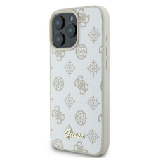 Guess GUHMP16XPGPYSH Peony Script Logo MagSafe-kompatibilis tok iPhone 16 Pro Max - fehér tok és táska