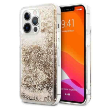 Guess GUOHCP14LGLHFLGO iPhone 14 Pro 6,1" arany Glitter Charms keménytok tok és táska