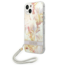 Guess GUOHCP14MHFLSU iPhone 14 Plus 6,7&quot; lila Flower Strap keménytok tok és táska
