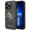 Guess Hátlaptok fém logó iPhone 15 Pro Max szürke