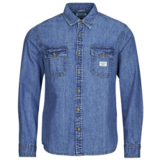 Guess Hosszú ujjú ingek REGULAR LS DENIM SHIRT Kék EU XL