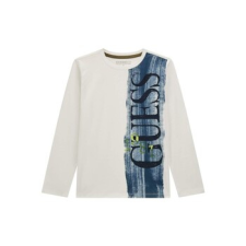 Guess Hosszú ujjú pólók LS T SHIRT Fehér 16 ans gyerek póló