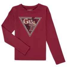 Guess Hosszú ujjú pólók LS T-SHIRT W/SEQUINS Bordó 8 ans gyerek póló