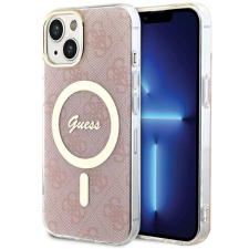 Guess IML 4G MagSafe tok iPhone 15 / 14 / 13 készülékhez - rózsaszín tok és táska