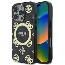 Guess IML 4G Peony MagSafe tok iPhone 16 Pro Max készülékhez fekete tok és táska