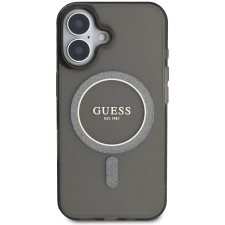 Guess IML Glitter Ring MagSafe iPhone 16 Black tok (GUHMP16SHFGEREK) tok és táska