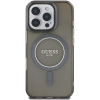 Guess IML Glitter Ring MagSafe iPhone 16 Pro Max Black tok (GUHMP16XHFGEREK)